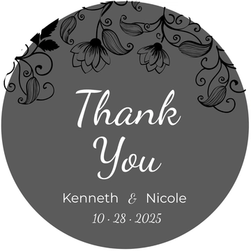 Free Wedding Seal Label Template to Edit Online