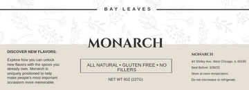Free Spice Bottle Label Template to Edit Online
