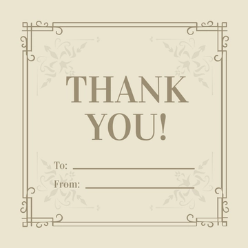 Free Vintage Gift Label Template to Edit Online