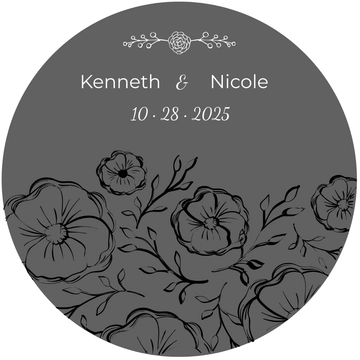 Free Wedding CD Label Template to Edit Online