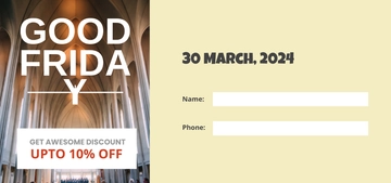 Free Good Friday Voucher Template to Edit Online
