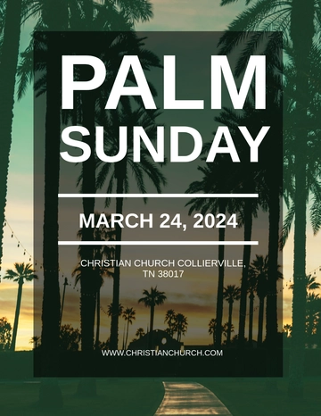Free Palm Sunday Flyer Template to Edit Online Free Palm Sunday Flyer Template to Edit Online