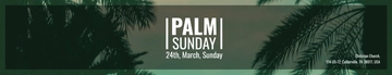Free Palm Sunday Google Plus Cover Template to Edit Online