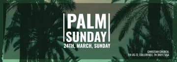 Free Palm Sunday Tumblr Banner Template to Edit Online