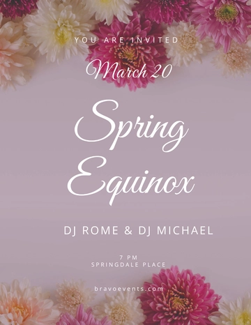 Free Spring Equinox Flyer Template to Edit Online