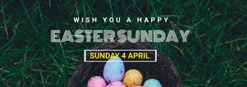 Free Easter Sunday Tumblr Banner Template to Edit Online