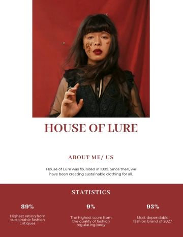 Free Fashion Media Kit Template to Edit Online