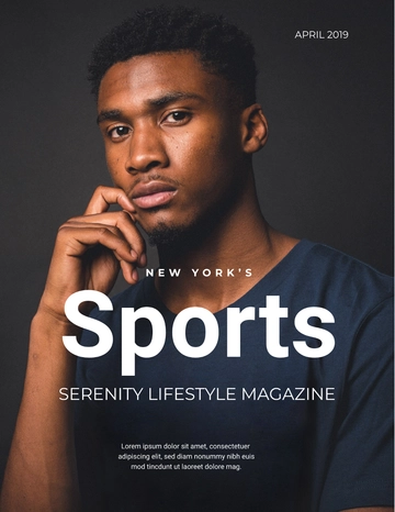 Free Sports Magazine Template to Edit Online