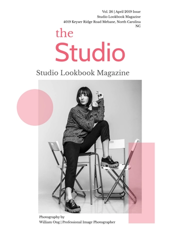 Free Studio Lookbook Magazine Template to Edit Online
