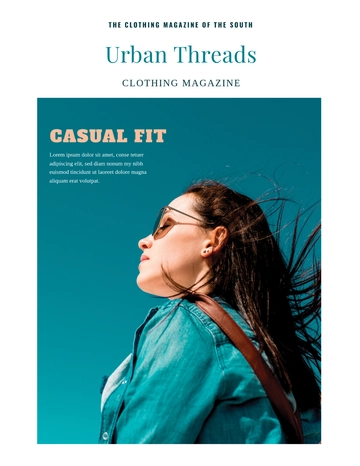 Free Clothing Magazine Template to Edit Online