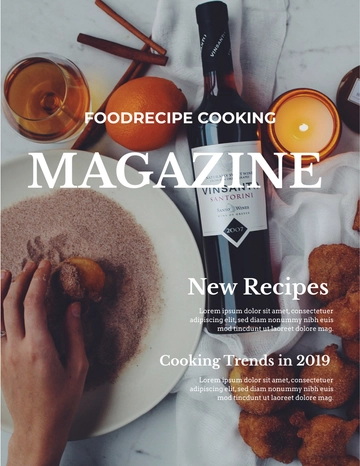 Free Cooking Magazine Template to Edit Online