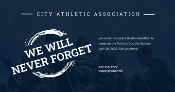 Free Patriot's Day Facebook Post Template to Edit Online