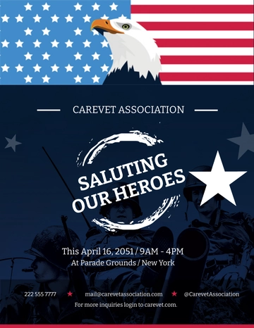 Free Patriot's Day Flyer Template to Edit Online