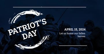 Free Patriot's Day LinkedIn Post Template to Edit Online