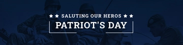 Free Patriot's Day LinkedIn Profile banner Template to Edit Online