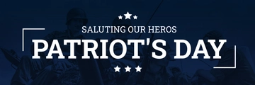 Free Patriot's Day Twitter Header Cover Template to Edit Online
