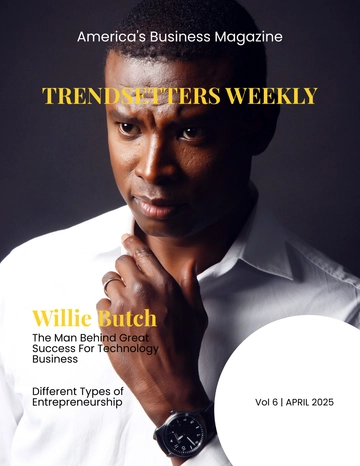 Free Sample Business Magazine Template to Edit Online