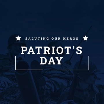 Free Patriot's Day Instagram Profile Photo Template to Edit Online