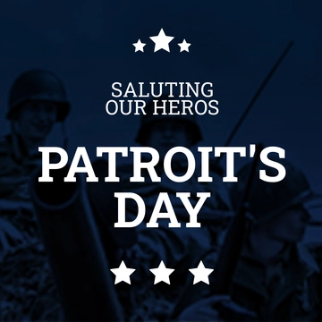 Free Patriot's Day Pinterest Board Cover Template to Edit Online