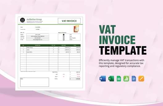 VAT Invoice Template