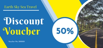 Free Travel and Trip Discount Voucher Template to Edit Online