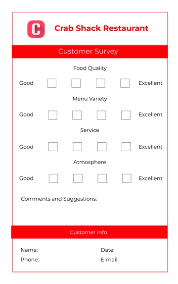 Free Comment Card Template to Edit Online