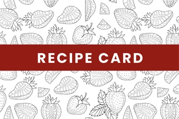 Free Recipe Card Template to Edit Online