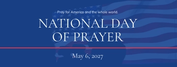 Free National Day of Prayer Facebook App Cover Template to Edit Online