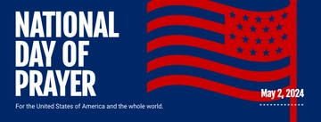 Free National Day of Prayer Facebook Cover Template to Edit Online