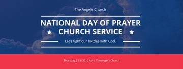 Free National Day of Prayer Facebook Event Cover Template to Edit Online