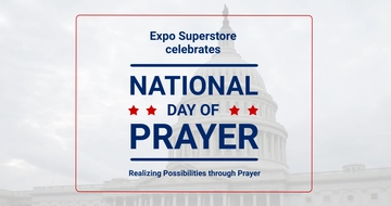 Free National Day of Prayer LinkedIn Company Cover Template to Edit Online
