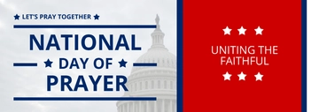Free National Day of Prayer Tumblr Banner Template to Edit Online