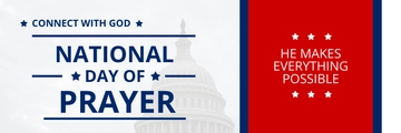 Free National Day of Prayer Twitter Header Cover Template to Edit Online
