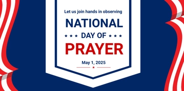 Free National Day of Prayer Twitter Post Template to Edit Online