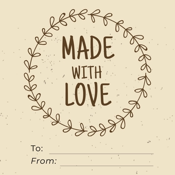 Free Food Gift Label Template to Edit Online
