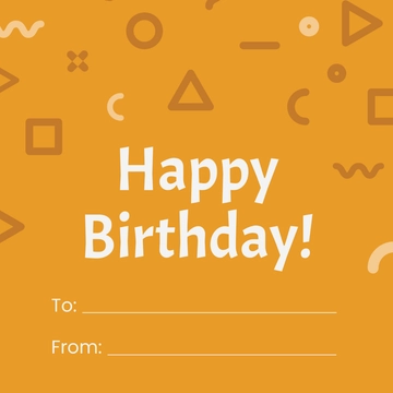 Free Kid's Gift Label Template to Edit Online