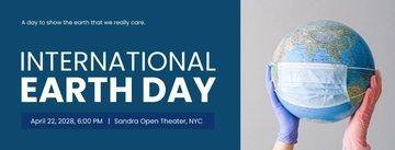 Free International Earth Day Facebook App Cover Template to Edit Online