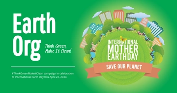 Free International Earth Day Facebook Post Template to Edit Online