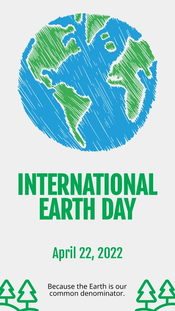 Free International Earth Day Snapchat Geofilter Template to Edit Online