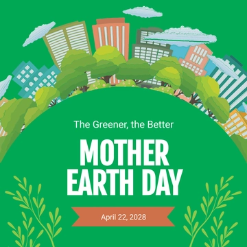 Free International Earth Day YouTube Profile Photo Template to Edit Online