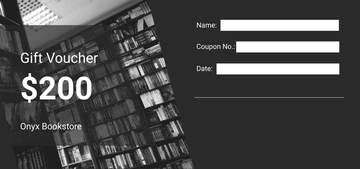 Free Book Store Voucher Template to Edit Online