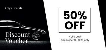 Free Car Dealer Discount Voucher Template to Edit Online
