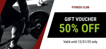 Free Gym Discount Voucher Template to Edit Online
