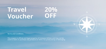 Free Travel Discount Voucher Template to Edit Online