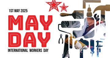 Free May Day LinkedIn Blog Post Template to Edit Online