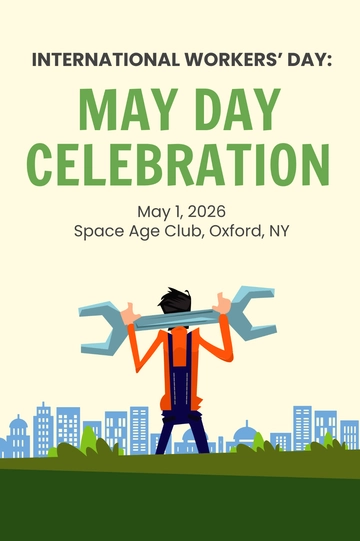 Free May Day Tumblr Post Template to Edit Online