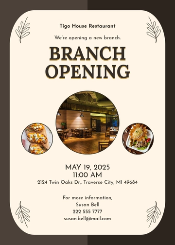 Free Restaurant Invitation Template to Edit Online