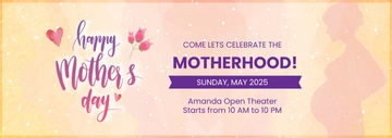 Free Mother's Day Tumblr Banner Template to Edit Online