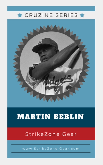 Free Baseball Trading Card Template to Edit Online