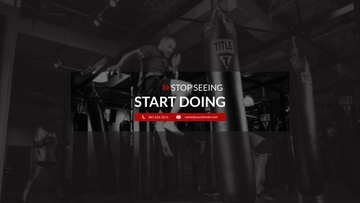 Free Gym YouTube Channel Art Template to Edit Online